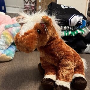 Ty Brown and White Plush Horse